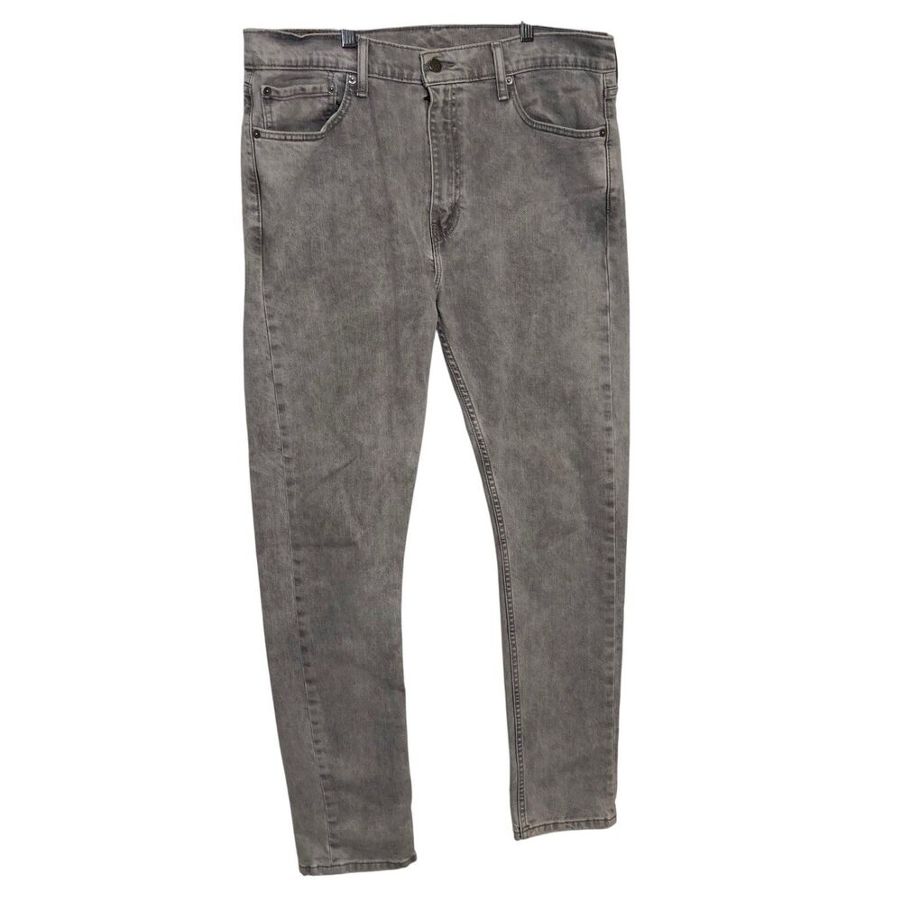 Levis 510 Skinny Fit Jeans Mens 36 X 32 Gray Stretch Denim Pants